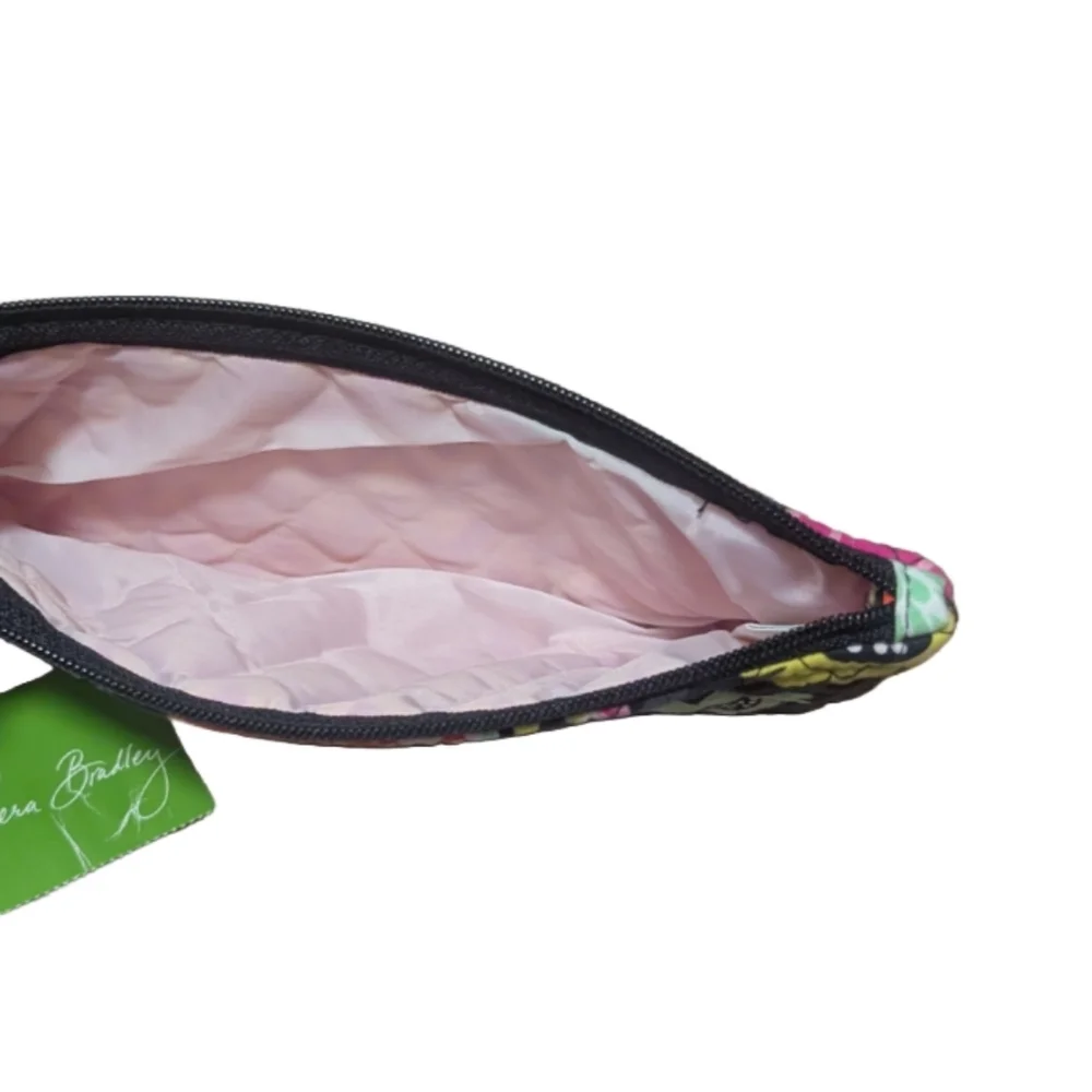 NWT New Vera Bradley Brush & Pencil Case Pouch Zipper bag Ziggy Zania